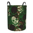 thumbnail image 1 of Goofa Camouflage Skull Printed Circular Hamper,Laundry Basket with Handles,Storage Baskets Foldable,Large Capacity Laundry Hamper-, 1 of 8