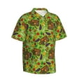 thumbnail image 1 of Goofa Carrot Eggplant Hawaiian Shirt for Men, Unisex Summer Beach Casual Short Sleeve Button Down Shirts,Aloha Tropical Floral print shirt-XX-Large, 1 of 9