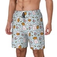 thumbnail image 1 of Goofa Carrot Rabbit Printed Men's Swim Trunks Board Shorts Quick Dry Mens Swimming Trunks with Compression Liner,Breathable Fit Hawaii Beach Shorts-3X-Large, 1 of 9