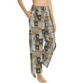 thumbnail image 1 of Goofa Cartoon Bear Printed Soft Pajama Pants for Women, Wide Leg Comfy Casual Lounge Yoga Pants-Medium, 1 of 9