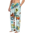 thumbnail image 1 of Goofa Cartoon Car Racing Printed Soft Pajama Pants for Men, Wide Leg Comfy Casual Lounge Yoga Pants-X-Large, 1 of 9