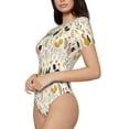 thumbnail image 1 of Goofa Cartoon Chickens Printed Women Rash Guard Short Sleeve,Tummy control Swimsuit Surfing Swimsuit Bathing Suit One Piece Swimsuit UPF 50-, 1 of 9
