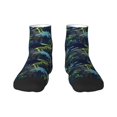 thumbnail image 1 of Goofa Cartoon Dinosaur Pattern Non Slip Socks with Grips for Elderly, Crew Socks Yoga Hospital Socks Cushioned Sole Gripper Socks for Men Women, 1 of 5