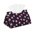 thumbnail image 1 of Goofa Cartoon Donut Planets Pattern Triangle Square Tissue Box Cover, Modern PVC Leathe Facial Paper Holder,Decorative Holder/Organizer for Bathroom Vanity Countertop, 1 of 9