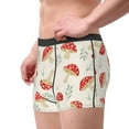 thumbnail image 1 of Goofa Cartoon Flat Mushrooms Printed Men's Boxer Briefs Underwear, Moisture-Wicking Underwear, Trunk,Soft and Breathable Cotton Underwear-Medium, 1 of 9