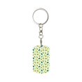 thumbnail image 1 of Goofa Cartoon Fruit Printed Rectangular Metal Keychain Bag Charm Floral Charm for Purse Keys Metal Keyring Gift for Women Accessories, 1 of 7