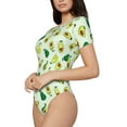 thumbnail image 1 of Goofa Cartoon Fruit Printed Women Rash Guard Short Sleeve,Tummy control Swimsuit Surfing Swimsuit Bathing Suit One Piece Swimsuit UPF 50-Small, 1 of 9