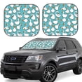 thumbnail image 1 of Goofa Cartoon Funny Goose Pattern 2 Piece Car Windshield Sun Shade Foldable | Front Windshield Shade for Sun, Heat and UV Rays | Sunshade for Car Front Window-Medium, 1 of 7