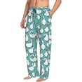 thumbnail image 1 of Goofa Cartoon Funny Goose Printed Soft Pajama Pants for Men, Wide Leg Comfy Casual Lounge Yoga Pants-X-Large, 1 of 9