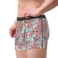 thumbnail image 1 of Goofa Cartoon Hearts Printed Men's Boxer Briefs Underwear, Moisture-Wicking Underwear, Trunk,Soft and Breathable Cotton Underwear-, 1 of 9