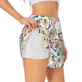 thumbnail image 1 of Goofa Cartoon Labrador Retriever Printed Women 2 in 1 Running Shorts,Quick Dry Athletic Workout Shorts,High Waisted Athletic Shorts with Liner Pockets-Medium, 1 of 9