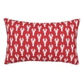 thumbnail image 1 of Goofa Cartoon Lobster Print Plush Throw Pillow Case, Soft Velvet with Hidden Zipper, Decorative Cushion Cover for Sofa, Bed, Car, and Home Décor-20"x30", 1 of 6