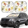 thumbnail image 1 of Goofa Cartoon Monkey Pattern 2 Piece Car Windshield Sun Shade Foldable | Front Windshield Shade for Sun, Heat and UV Rays | Sunshade for Car Front Window-, 1 of 7