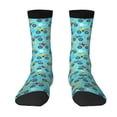 thumbnail image 1 of Goofa Cartoon Monster Truck Printed Men's Crew Socks, Soft Durable Breathable Moisture-Wicking with Odor Control Cotton socks, 1 of 9