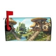 thumbnail image 1 of Goofa Cartoon Mushroom House Pattern Mailbox Cover, Mailbox Decoration with Magnetic Strips for Standard and Large Mailboxes, Easy Installation, Durable and UV-Resistant-25.5x21 in, 1 of 8