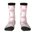 thumbnail image 1 of Goofa Cartoon Pig Printed Men's Crew Socks, Soft Durable Breathable Moisture-Wicking with Odor Control Cotton socks, 1 of 9