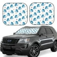 thumbnail image 1 of Goofa Cartoon Poodle Dog Pattern 2 Piece Car Windshield Sun Shade Foldable | Front Windshield Shade for Sun, Heat and UV Rays | Sunshade for Car Front Window-Medium, 1 of 7