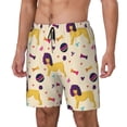 thumbnail image 1 of Goofa Cartoon Poodle Dog Printed Men's Swim Trunks Board Shorts Quick Dry Mens Swimming Trunks with Compression Liner,Breathable Fit Hawaii Beach Shorts-Medium, 1 of 9