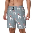thumbnail image 1 of Goofa Cartoon Poodle Dog Printed Men's Swim Trunks Board Shorts Quick Dry Mens Swimming Trunks with Compression Liner,Breathable Fit Hawaii Beach Shorts-Small, 1 of 9