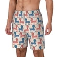 thumbnail image 1 of Goofa Cartoon Poodle Dog Printed Men's Swim Trunks Board Shorts Quick Dry Mens Swimming Trunks with Compression Liner,Breathable Fit Hawaii Beach Shorts-XX-Large, 1 of 9