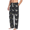 thumbnail image 1 of Goofa Cartoon Rooster Printed Soft Pajama Pants for Men, Wide Leg Comfy Casual Lounge Yoga Pants-Large, 1 of 9