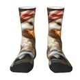thumbnail image 1 of Goofa Cartoon Scottish Duck Printed Men's Crew Socks, Soft Durable Breathable Moisture-Wicking with Odor Control Cotton socks, 1 of 9