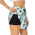 thumbnail image 1 of Goofa Cartoon Sea Creatures Printed Women 2 in 1 Running Shorts,Quick Dry Athletic Workout Shorts,High Waisted Athletic Shorts with Liner Pockets-XX-Large, 1 of 9