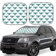 thumbnail image 1 of Goofa Cartoon Shark Pattern 2 Piece Car Windshield Sun Shade Foldable | Front Windshield Shade for Sun, Heat and UV Rays | Sunshade for Car Front Window-, 1 of 7
