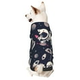 thumbnail image 1 of Goofa Cartoon Spaceship Pattern Small Dog Sweater Hoodies Pet Grey Hooded Soft Fleece Sweatshirts with Pocket Fall Winter Puppy Cat Sweaters Warm Clothes-X-Small, 1 of 8
