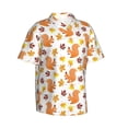 thumbnail image 1 of Goofa Cartoon Squirrel Hawaiian Shirt for Men, Unisex Summer Beach Casual Short Sleeve Button Down Shirts,Aloha Tropical Floral print shirt-Small, 1 of 9