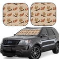 thumbnail image 1 of Goofa Cartoon Squirrel Pattern 2 Piece Car Windshield Sun Shade Foldable | Front Windshield Shade for Sun, Heat and UV Rays | Sunshade for Car Front Window-Small, 1 of 7