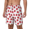 thumbnail image 1 of Goofa Cartoon Strawberry Printed Men's Swim Trunks Board Shorts Quick Dry Mens Swimming Trunks with Compression Liner,Breathable Fit Hawaii Beach Shorts-X-Large, 1 of 9