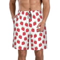 thumbnail image 1 of Goofa Cartoon Strawberry Printed Mens Swim Trunks Summer Quick Dry Short Beach Swimwear Bathing Suits-3X-Large, 1 of 9