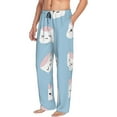 thumbnail image 1 of Goofa Cartoon Sushi Printed Soft Pajama Pants for Men, Wide Leg Comfy Casual Lounge Yoga Pants-Large, 1 of 9
