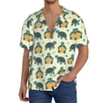 thumbnail image 1 of Goofa Cartoon Turtles Printed Men's Casual Short-sleeved Shirt,Lightweight Breathable Button-down,Summer Casual men's top,Versatile Fashion shirt-3X-Large, 1 of 7