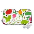 thumbnail image 1 of Goofa Cartoon Vegetables Printed Car Windshield Sunshade,Foldable Reflective Sun Visor,UV Protection Heat Blocker Sunshade,Car Cooling Accessory-Small, 1 of 7