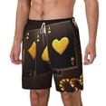 thumbnail image 1 of Goofa Casino Playing Cards Printed Men's Swim Trunks Board Shorts Quick Dry Mens Swimming Trunks with Compression Liner,Breathable Fit Hawaii Beach Shorts-Small, 1 of 9