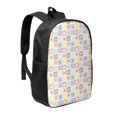 thumbnail image 1 of Goofa Cat And Rabbit Pattern 17in Student Backpack - School, Travel, Work Bookbag -Laptop Backpack,Water Resistant College School Computer Bag, 1 of 6