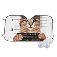 thumbnail image 1 of Goofa Cat Holding Mugshot Sign Printed Car Windshield Sunshade,Foldable Reflective Sun Visor,UV Protection Heat Blocker Sunshade,Car Cooling Accessory-, 1 of 7