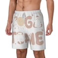thumbnail image 1 of Goofa Cat Yoga Time Printed Men's Swim Trunks Board Shorts Quick Dry Mens Swimming Trunks with Compression Liner,Breathable Fit Hawaii Beach Shorts-Medium, 1 of 9