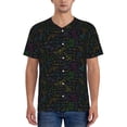 thumbnail image 1 of Goofa Chemistry Formulas Pattern Mens Golf Shirt Baseball T-shirt Moisture Wicking Dry Fit Performance Sport Short Sleeve Striped Golf Polo Shirts-X-Large, 1 of 7