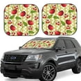 thumbnail image 1 of Goofa Cherries and Ladybirds Pattern 2 Piece Car Windshield Sun Shade Foldable | Front Windshield Shade for Sun, Heat and UV Rays | Sunshade for Car Front Window-Medium, 1 of 7