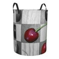 thumbnail image 1 of Goofa Cherries laid Printed Circular Hamper,Laundry Basket with Handles,Storage Baskets Foldable,Large Capacity Laundry Hamper-Medium, 1 of 8