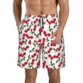 thumbnail image 1 of Goofa Cherry_1 Printed Mens Swim Trunks Summer Quick Dry Short Beach Swimwear Bathing Suits-Medium, 1 of 9