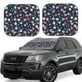 thumbnail image 1 of Goofa Cherry Blossoms Pattern 2 Piece Car Windshield Sun Shade Foldable | Front Windshield Shade for Sun, Heat and UV Rays | Sunshade for Car Front Window-Small, 1 of 7