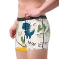 thumbnail image 1 of Goofa Childish Dinosaur Printed Men's Boxer Briefs Underwear, Moisture-Wicking Underwear, Trunk,Soft and Breathable Cotton Underwear-Small, 1 of 9