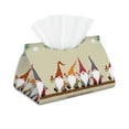 thumbnail image 1 of Goofa Christmas Card With Gnomes Pattern Triangle Square Tissue Box Cover, Modern PVC Leathe Facial Paper Holder,Decorative Holder/Organizer for Bathroom Vanity Countertop, 1 of 9