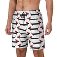thumbnail image 1 of Goofa Christmas Dachshund Printed Men's Swim Trunks Board Shorts Quick Dry Mens Swimming Trunks with Compression Liner,Breathable Fit Hawaii Beach Shorts-3X-Large, 1 of 9