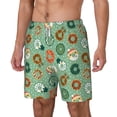 thumbnail image 1 of Goofa Christmas Donuts Printed Men's Swim Trunks Board Shorts Quick Dry Mens Swimming Trunks with Compression Liner,Breathable Fit Hawaii Beach Shorts-Large, 1 of 9