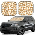 thumbnail image 1 of Goofa Christmas Elements Pattern 2 Piece Car Windshield Sun Shade Foldable | Front Windshield Shade for Sun, Heat and UV Rays | Sunshade for Car Front Window-Small, 1 of 7